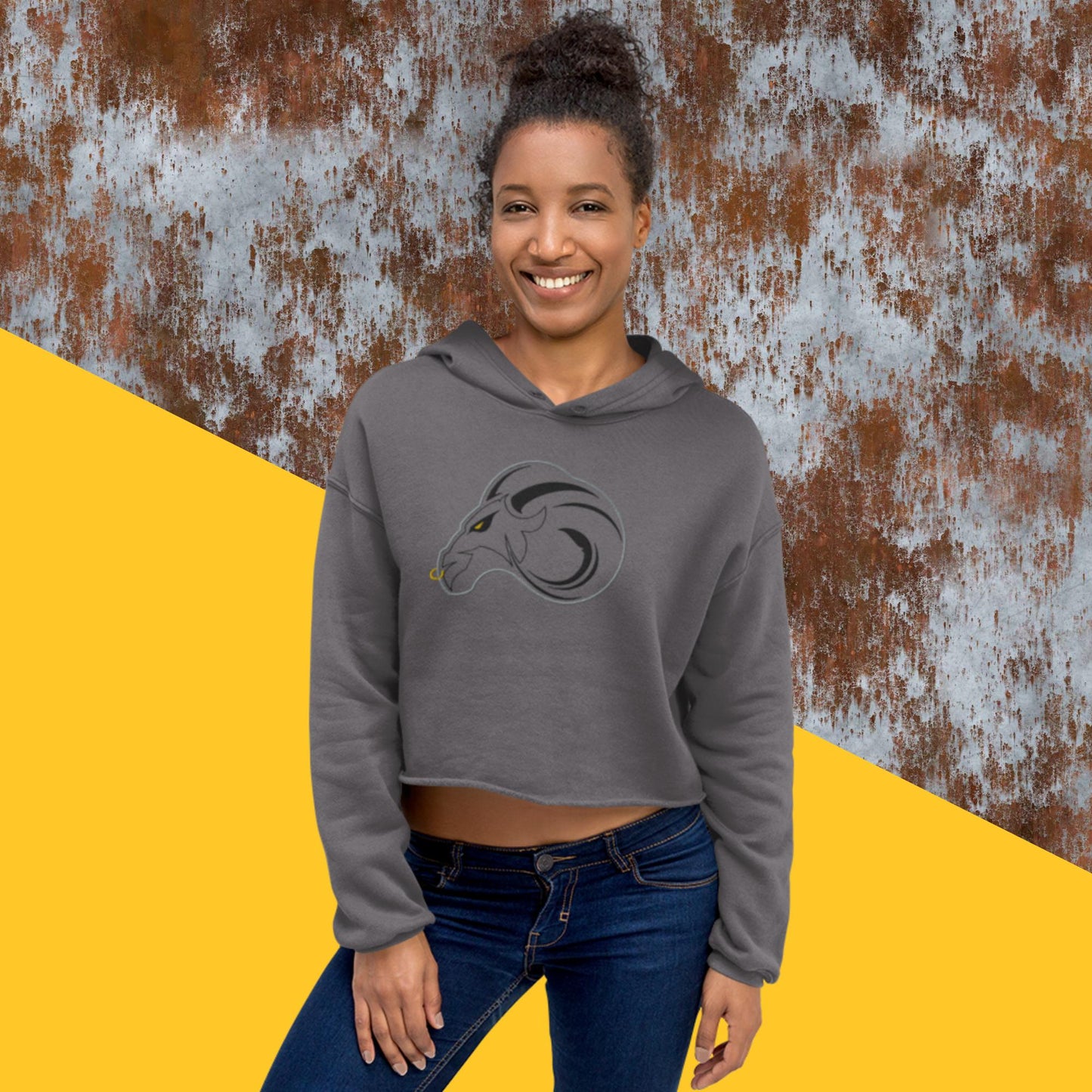 Dry Bones Crop Hoodie (Plain)