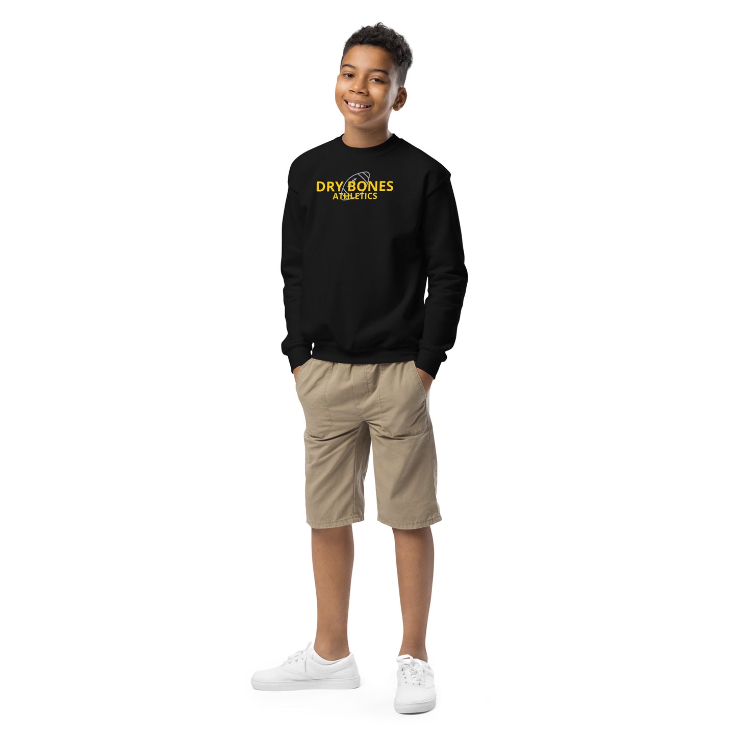 Sudadera juvenil con cuello redondo