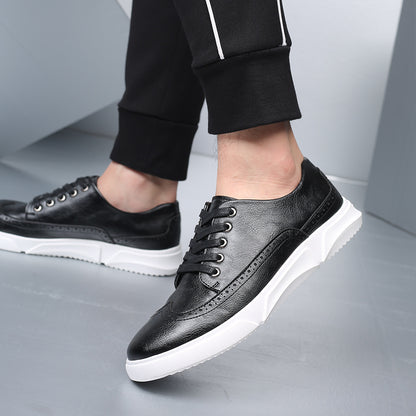 Men's Sneakers Fashion Trend Breathable Leather Shoes Casual Shoes