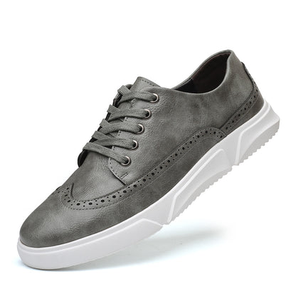 Men's Sneakers Fashion Trend Breathable Leather Shoes Casual Shoes