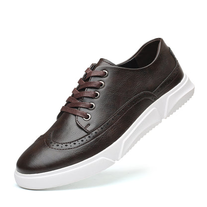 Men's Sneakers Fashion Trend Breathable Leather Shoes Casual Shoes