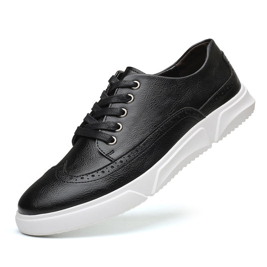 Men's Sneakers Fashion Trend Breathable Leather Shoes Casual Shoes