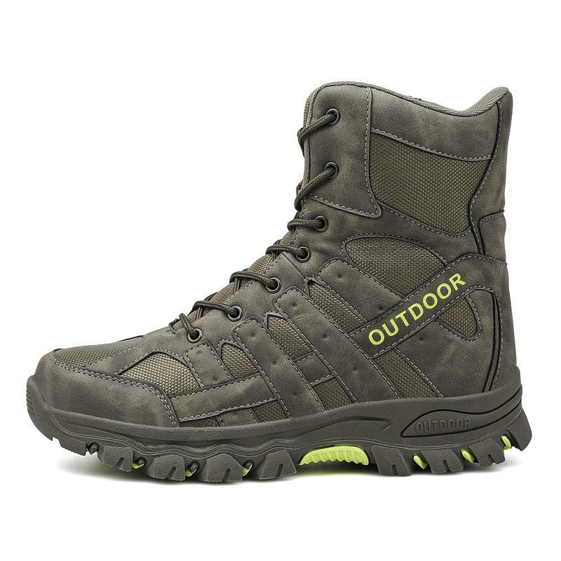 Cross-border Large Size Outdoor Mountaineering Tactical Boots Men's Tactical High-top Foreign Trade Casual Men's Military Boots Wholesale On Behalf Of