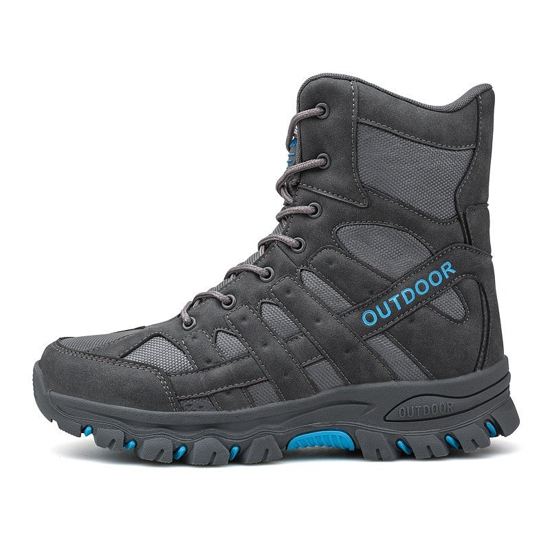 Cross-border Large Size Outdoor Mountaineering Tactical Boots Men's Tactical High-top Foreign Trade Casual Men's Military Boots Wholesale On Behalf Of