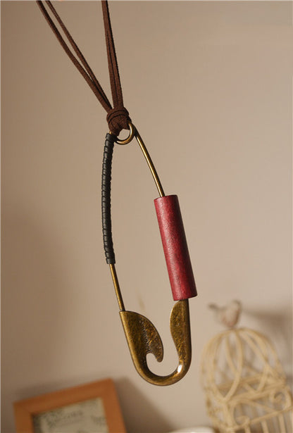 Literature And Art Ethnic Style Simple Wooden Bead Pendant Long