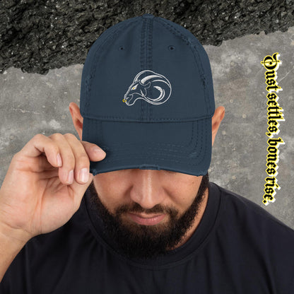 Ram Logo Distressed Dad Hat